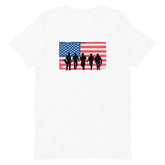 Soldiers With American Flag Unisex T-shirt